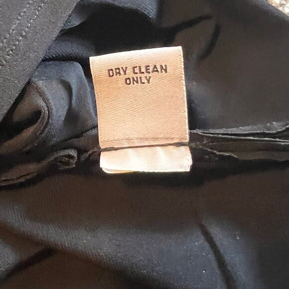 Melrose Womens Black White Colorblock Flutter Sleeve Pleated Sheath Dress Sz 14 - Picture 5 of 7